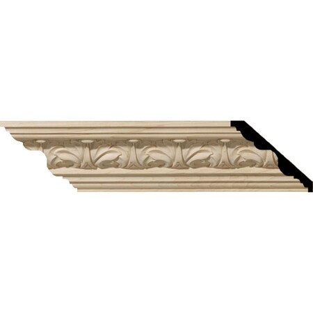 Ekena Millwork SAMPLE - 3 3/8"H x 3 3/4"P x 5"F x 12"L Acanthus Leaf Carved Wood Crown Moulding, Maple SAMPLE-MLD03X03X05ACMA